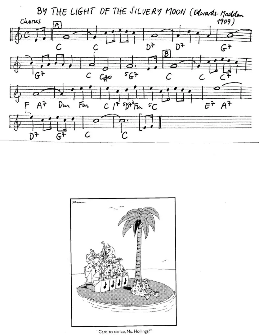 by the light of the silvery moon free jazz leadsheet - Courtesy of the Jungle Jazz Band